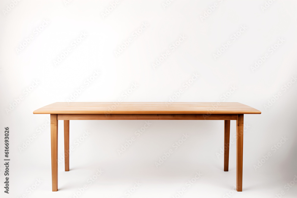 Empty dining table with studio background Empty dining table with studio background