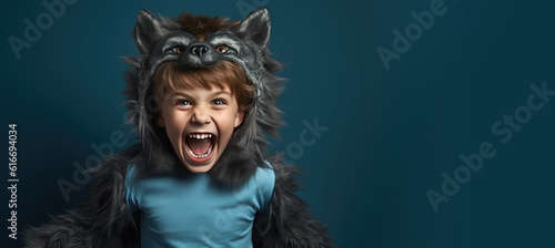 Cute Young Boy Dressed as a...