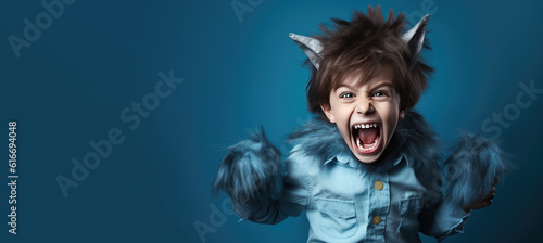 Cute Young Boy Dressed as a...