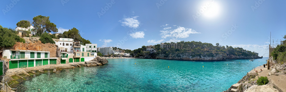 Cala Santanyi, Mallorca Panoramaaufnahme 
