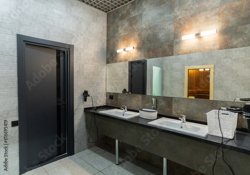 Beautiful modern shower room interior