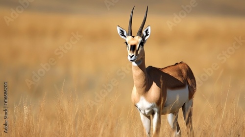 impala in the desert generative ai photo