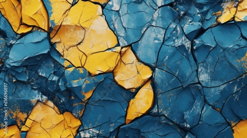 Yellow and Blue Rock Texture
