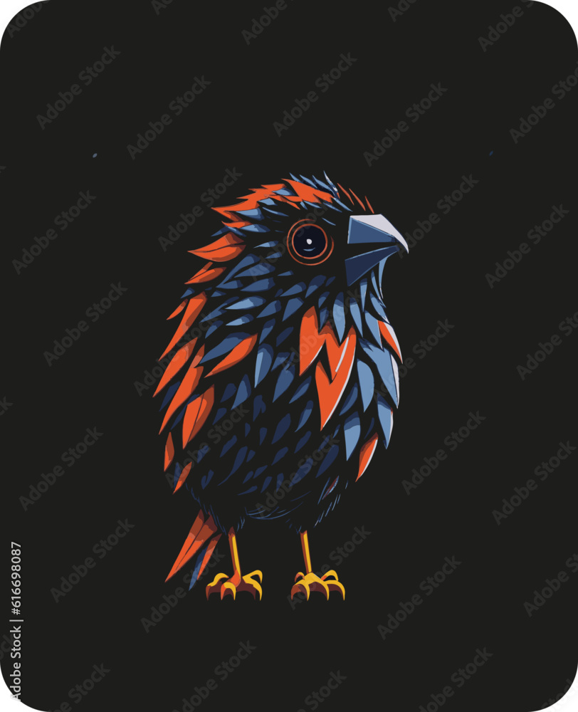 Obraz premium Bird 3 colors vector