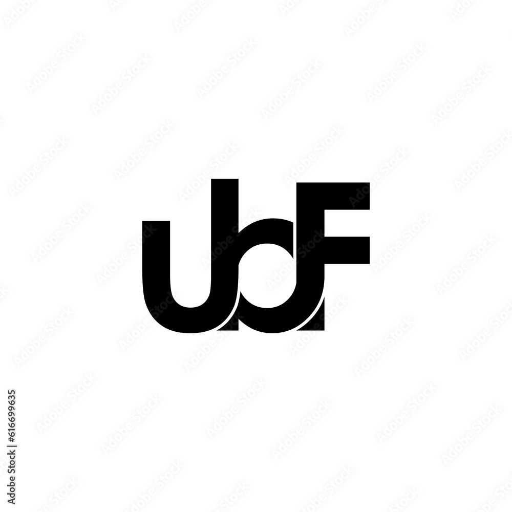 ubf initial letter monogram logo design ubf initial letter monogram logo design