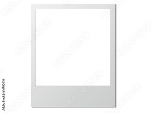 a polaroid card blank vector file