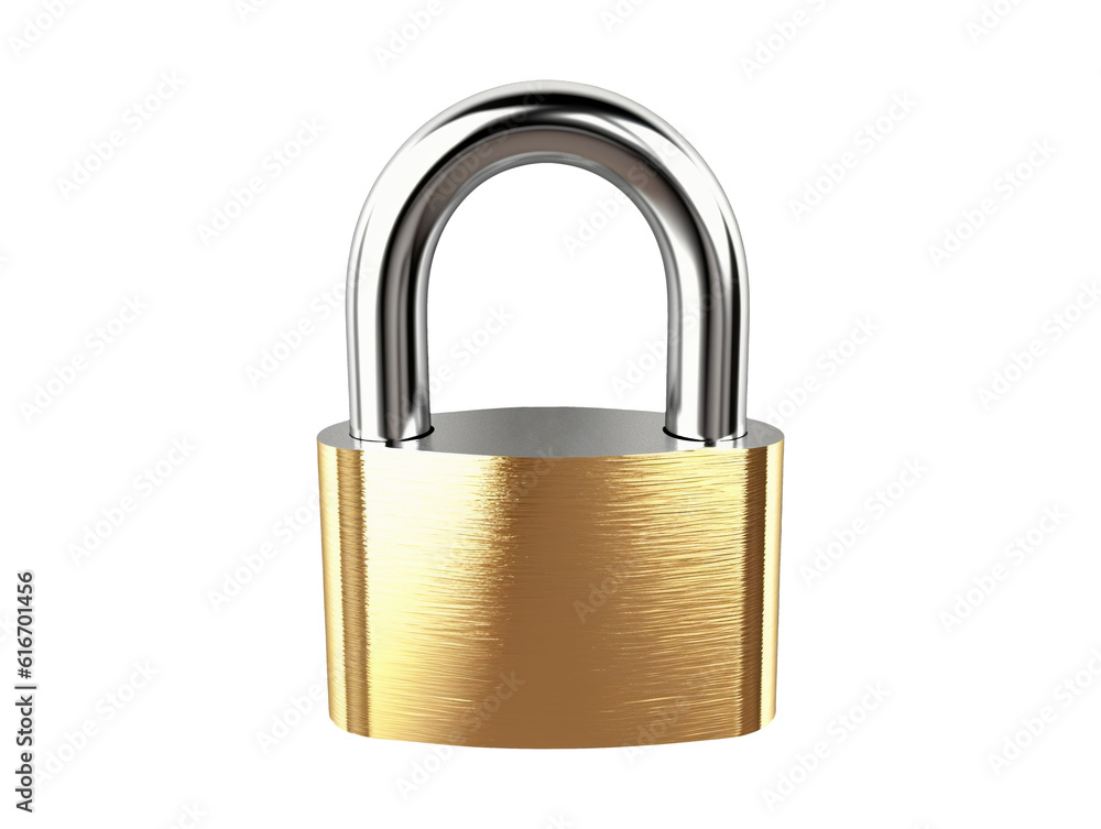 Padlock isolated on transparent or white background, png Padlock isolated on transparent or white background, png