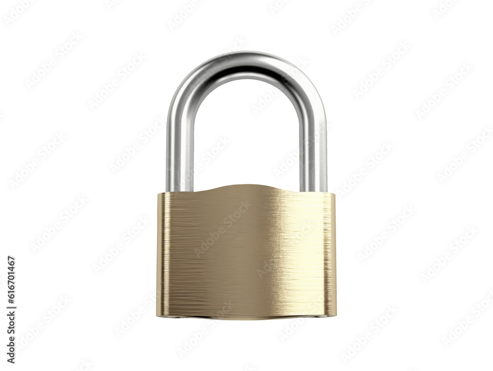 Padlock isolated on transparent or white background, png Padlock isolated on transparent or white background, png