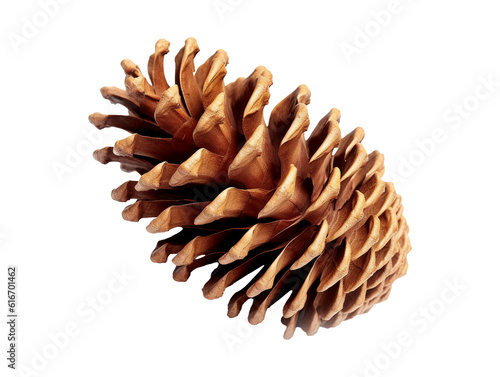 Pine cone isolated on transparent or white background, png