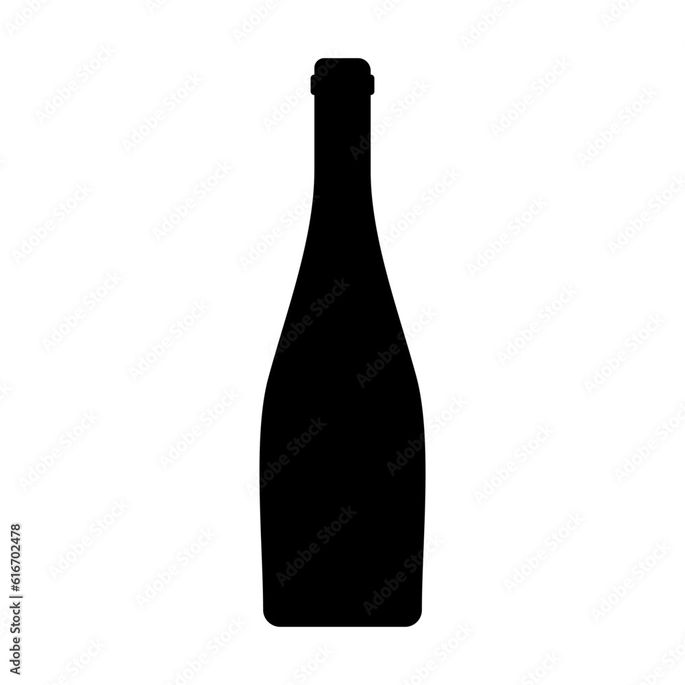 Wine bottle icon vector. Wine illustration sign. bottle symbol or logo. Wine bottle icon vector. Wine illustration sign. bottle symbol or logo.