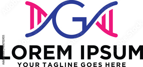 DNA genom Sequencing logo design