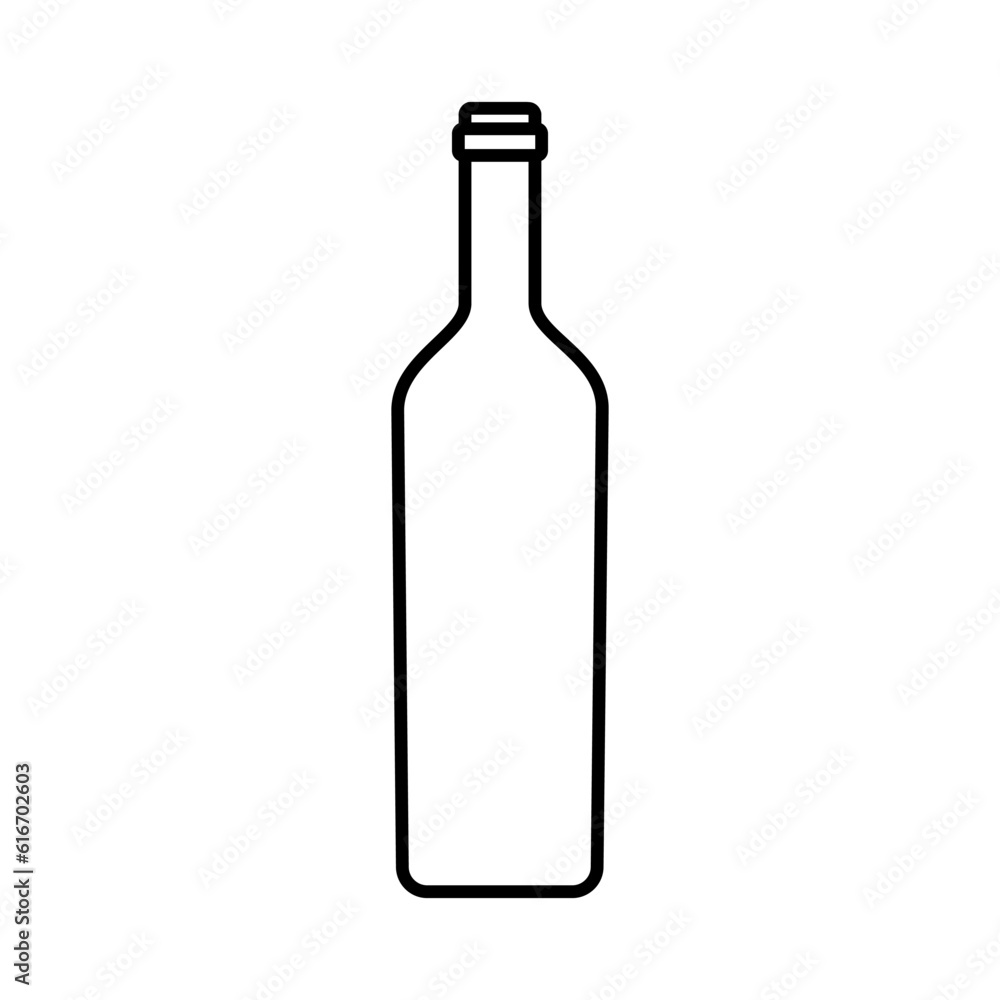 Wine bottle icon vector. Wine illustration sign. bottle symbol or logo. Wine bottle icon vector. Wine illustration sign. bottle symbol or logo.