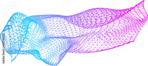 Network lines. Net wave information flow. Scientific paradigm solutions future. Forward vision progress. Big data cells deep development analysis. foresight conference background banner.