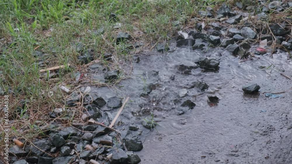 Rain poured down on grass and gravel. Rocks. Stones. Gravel. Wet Stones. Grass and Stones. Earth. Garden
Rain poured down on grass and gravel. Rocks. Stones. Gravel. Wet Stones. Grass and Stones. Earth. Garden