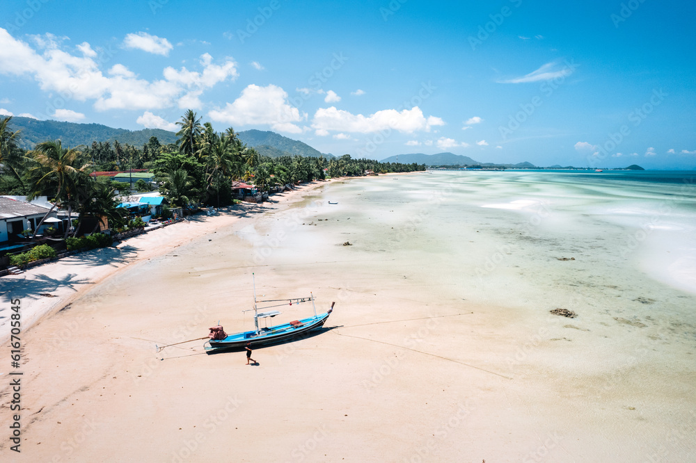 white beach on tropical island white beach on tropical island