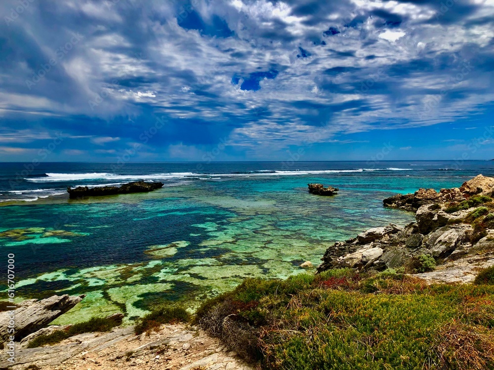 Paradise Unveiled: Serene Seascape of an Island Oasis