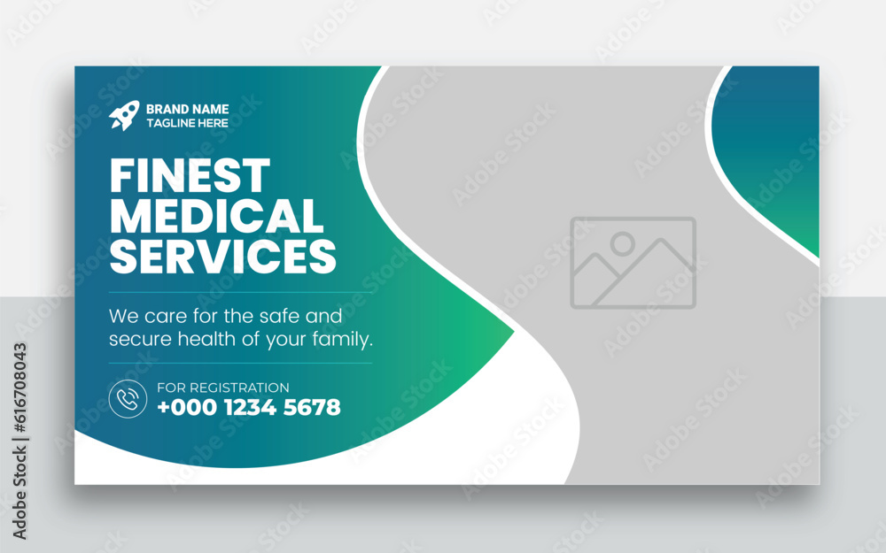 Medical healthcare youtube thumbnail and web banner template Medical Medical healthcare youtube thumbnail and web banner template Medical