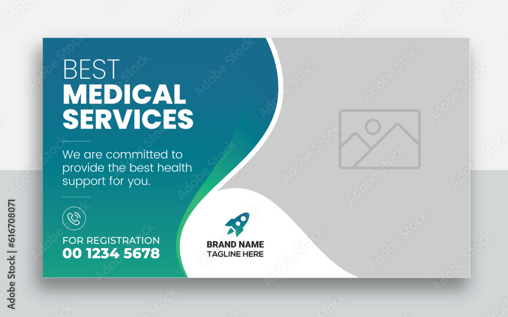 Medical healthcare youtube thumbnail and web banner template Medical Medical healthcare youtube thumbnail and web banner template Medical