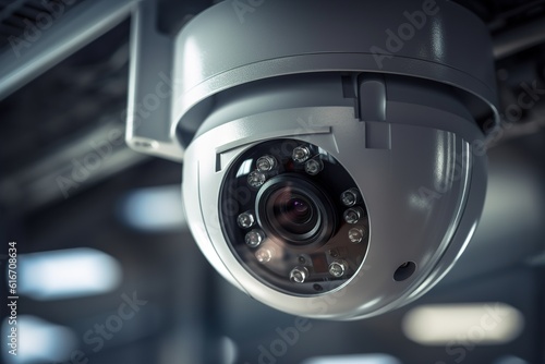 security surveillance cameras. generated by AI.