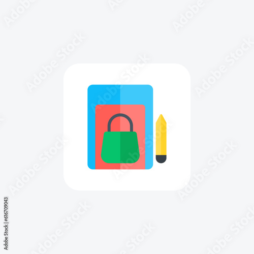 Locked Email, Envelope Vector Flat Icon
