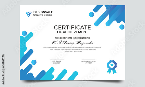 Modern Design Certificate. Certificate template awards diploma background vector modern design simple elegant and luxurious elegant