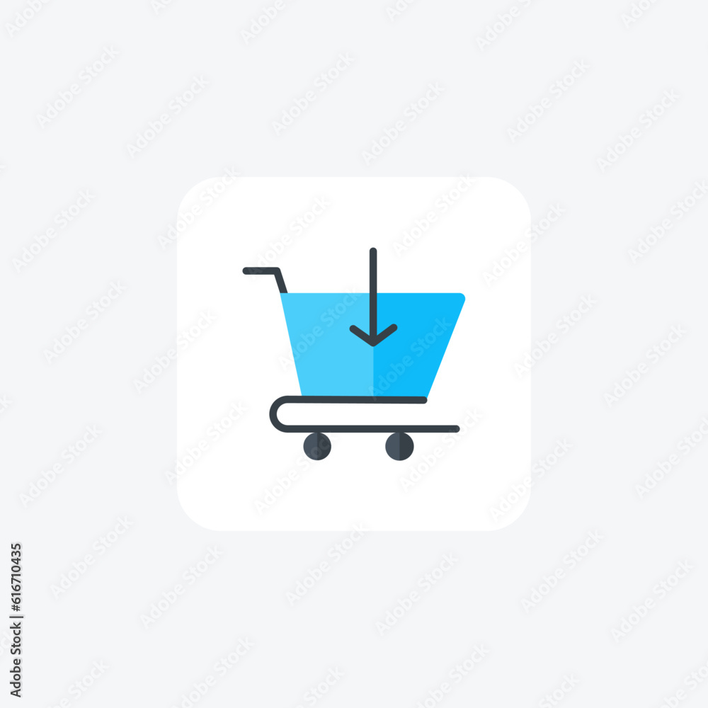 Download Cart Item, Shopping Cart Vector Flat Icon Download Cart Item, Shopping Cart Vector Flat Icon