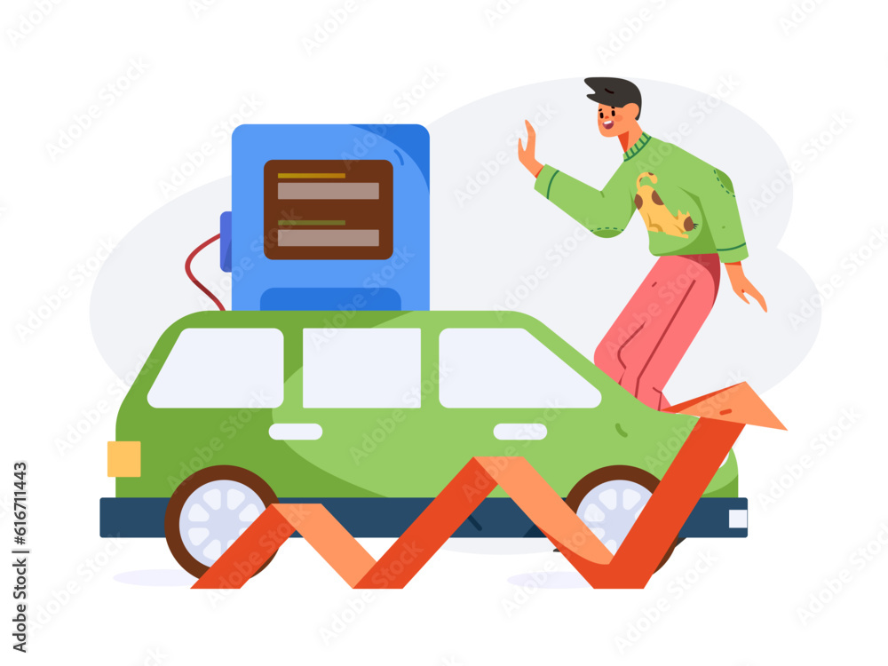 Vector internet operation hand-drawn illustration of people getting discounts for car refueling
Vector internet operation hand-drawn illustration of people getting discounts for car refueling