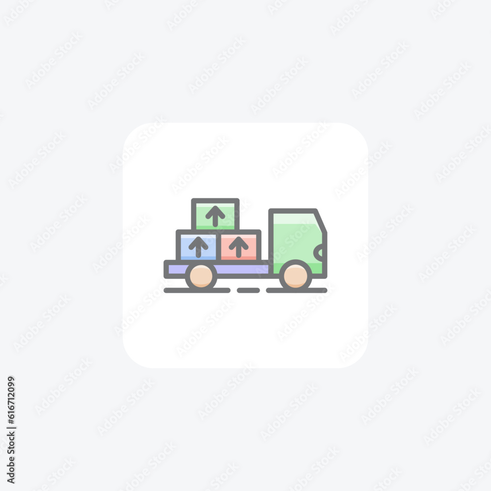 Home Delivery, Delivery Bike Vector Awesome Fill Icon Home Delivery, Delivery Bike Vector Awesome Fill Icon