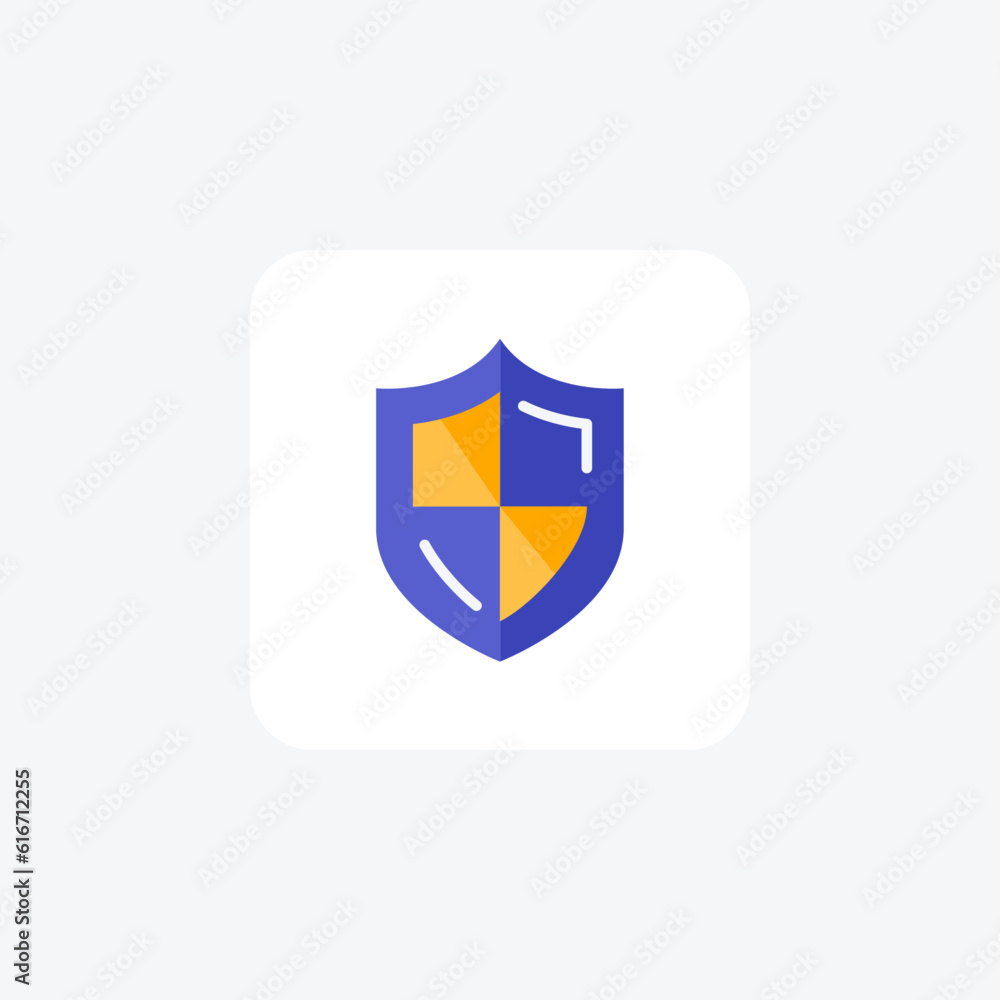 Secure Shield, Safetey Vector Flat Icon Secure Shield, Safetey Vector Flat Icon