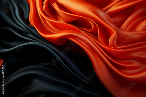 black and red satin background. Generative AI