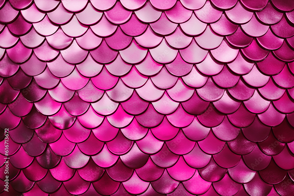 Pink Mermaid scales Background Texture Generative AI Pink Mermaid scales Background Texture Generative AI