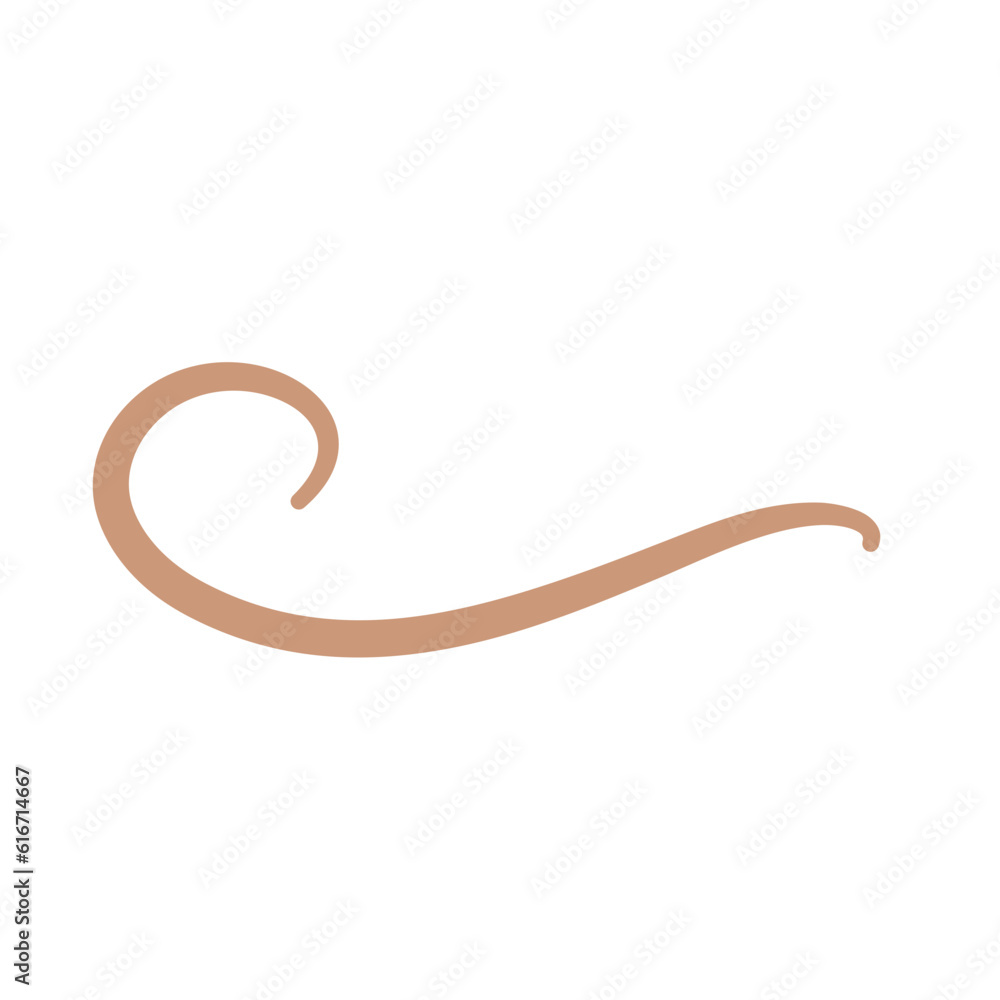 Earthworm Logo, Isolated Earthworm on White Background