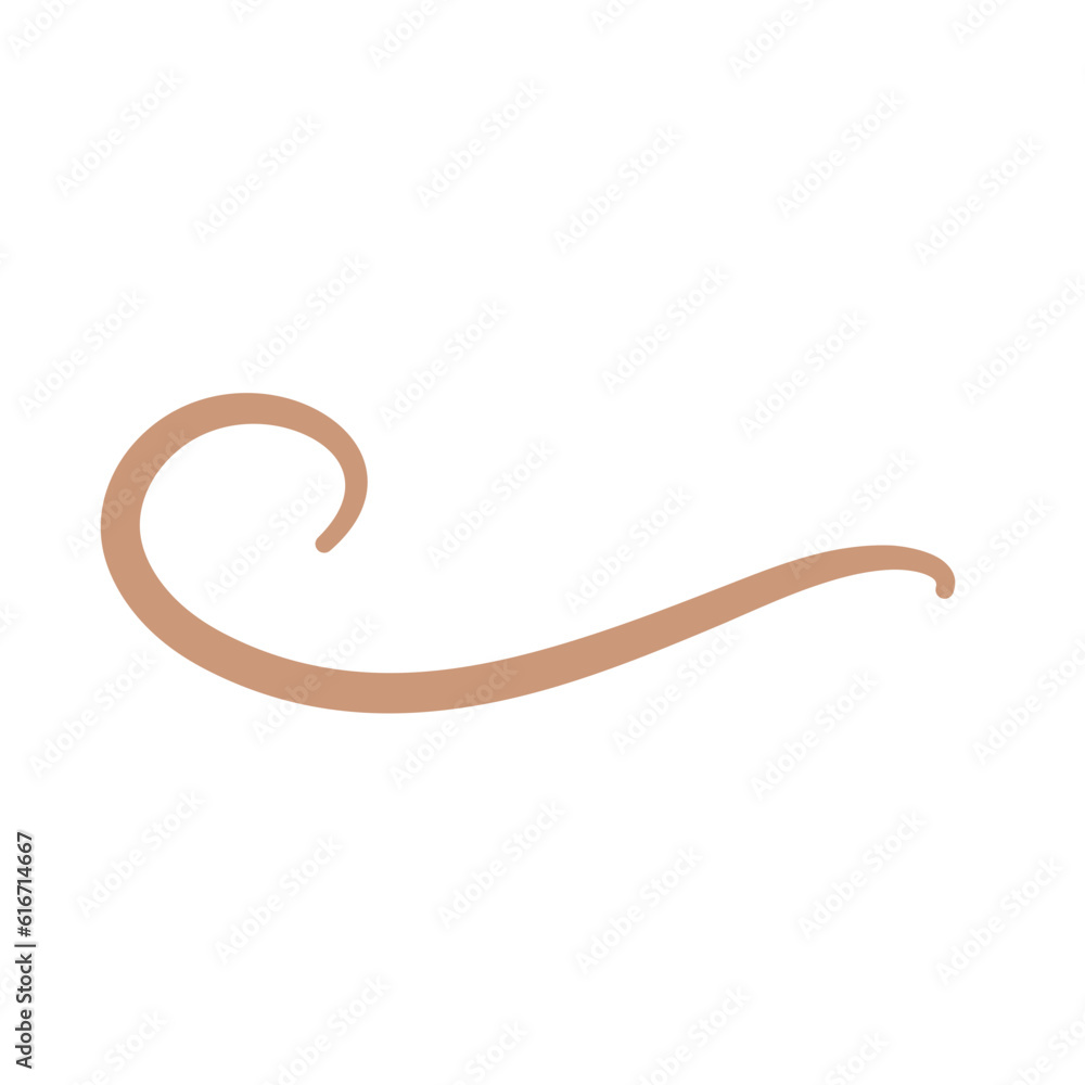 Earthworm Logo, Isolated Earthworm on White Background Earthworm Logo, Isolated Earthworm on White Background
