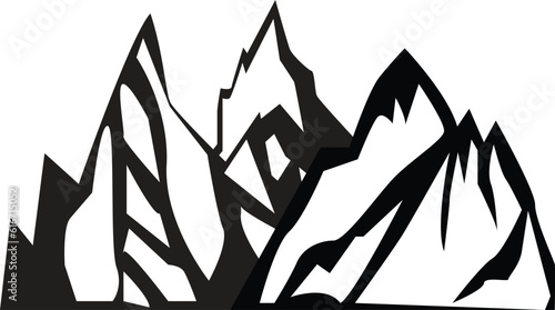 silhouette of a mountain vector