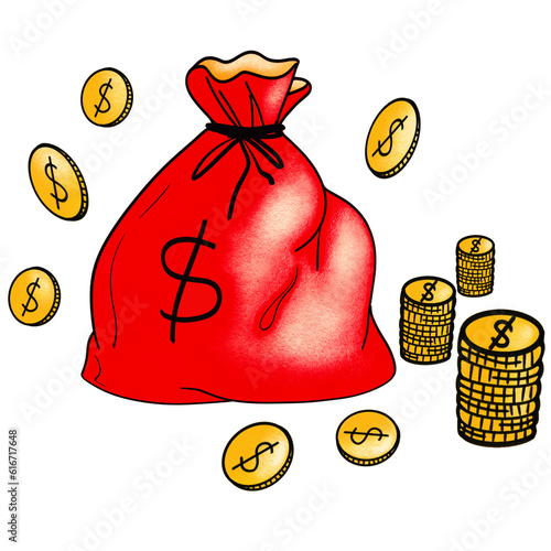 bag with money