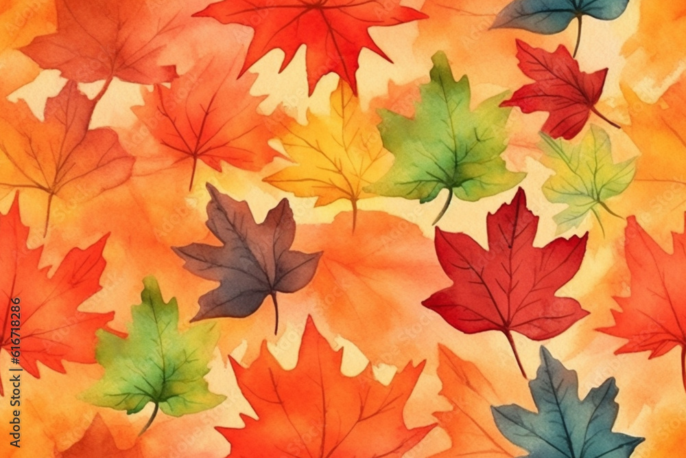 Autumn leaves background