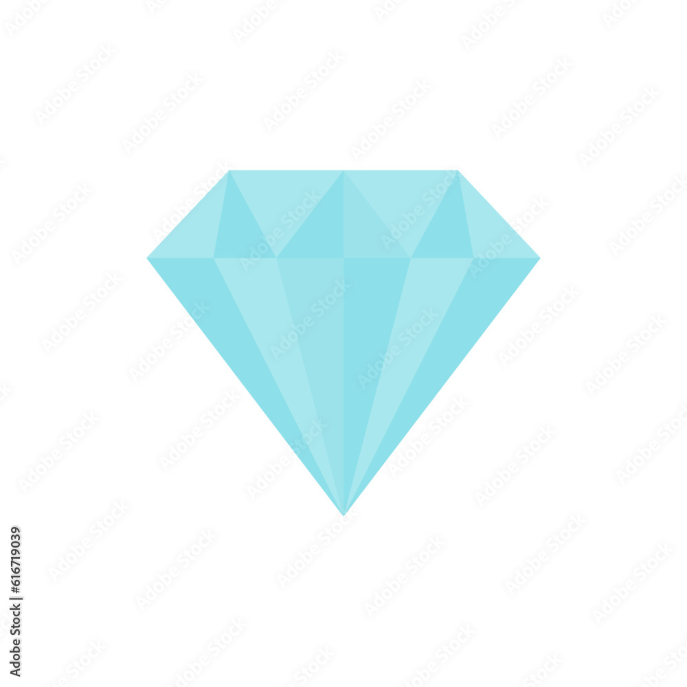 diamond flat design vector illustration. Gem jewel logo symbol sign. Vector illustration image. Isolated on white background. diamond flat design vector illustration. Gem jewel logo symbol sign. Vector illustration image. Isolated on white background.