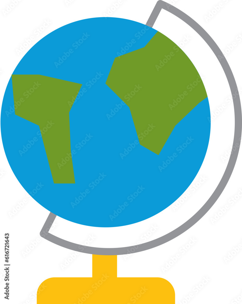 world map school elements illustration world map school elements illustration