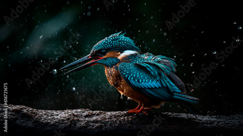photography of the kingfisher bird, macro photography of wildlife   © Yuriy Maslov