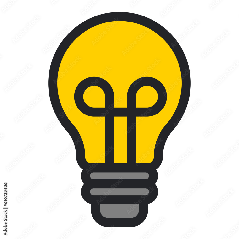 Light Bulb icon isolated on white background Light Bulb icon isolated on white background