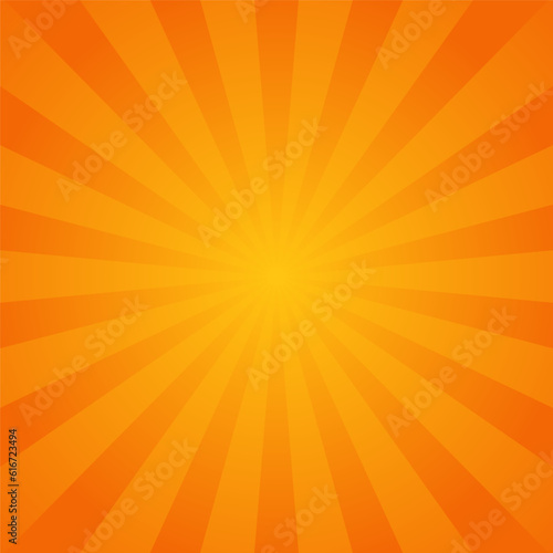 Orange And Yellow Sunburst Background