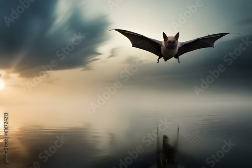 bat flying in the sky