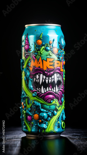 photography of a energy drink 