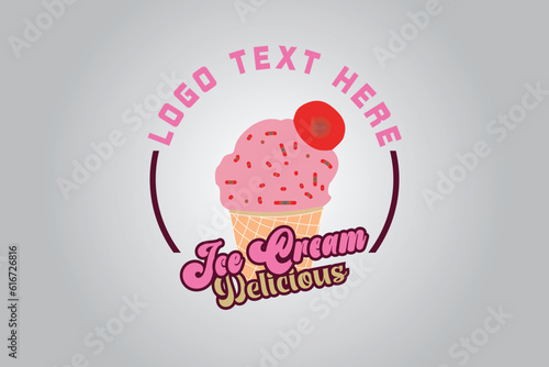 Ice Cream Logo Design for Business