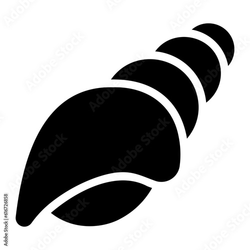 seashell glyph icon
