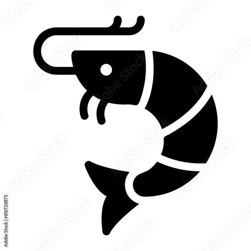 Shrimp glyph icon