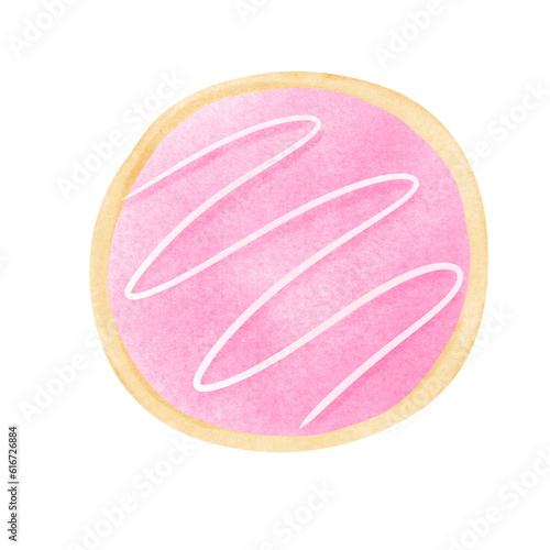 Pink sugar cookie