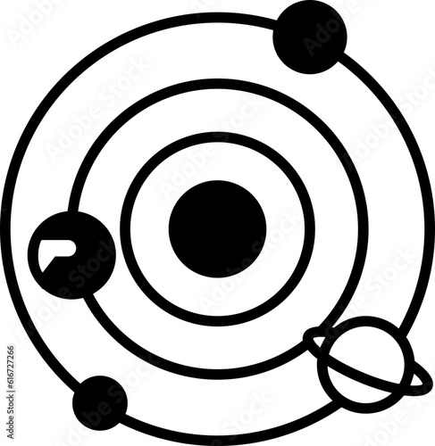 solar system science icon