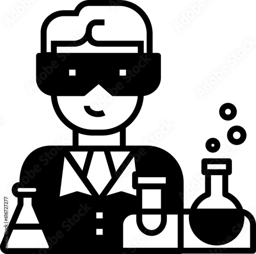 scientist science icon
