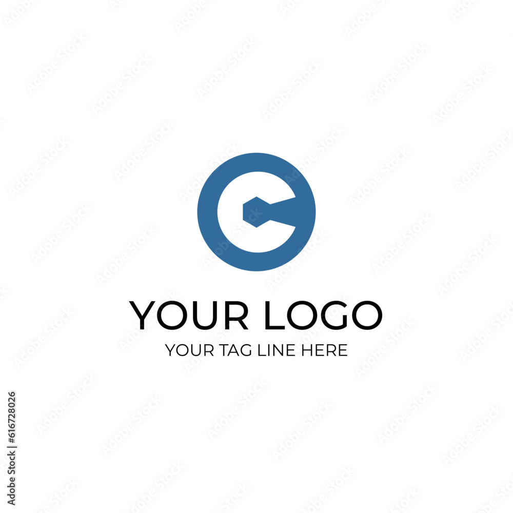 Letter C logo design template. Initial letter C logo icon vector illustration Letter C logo design template. Initial letter C logo icon vector illustration